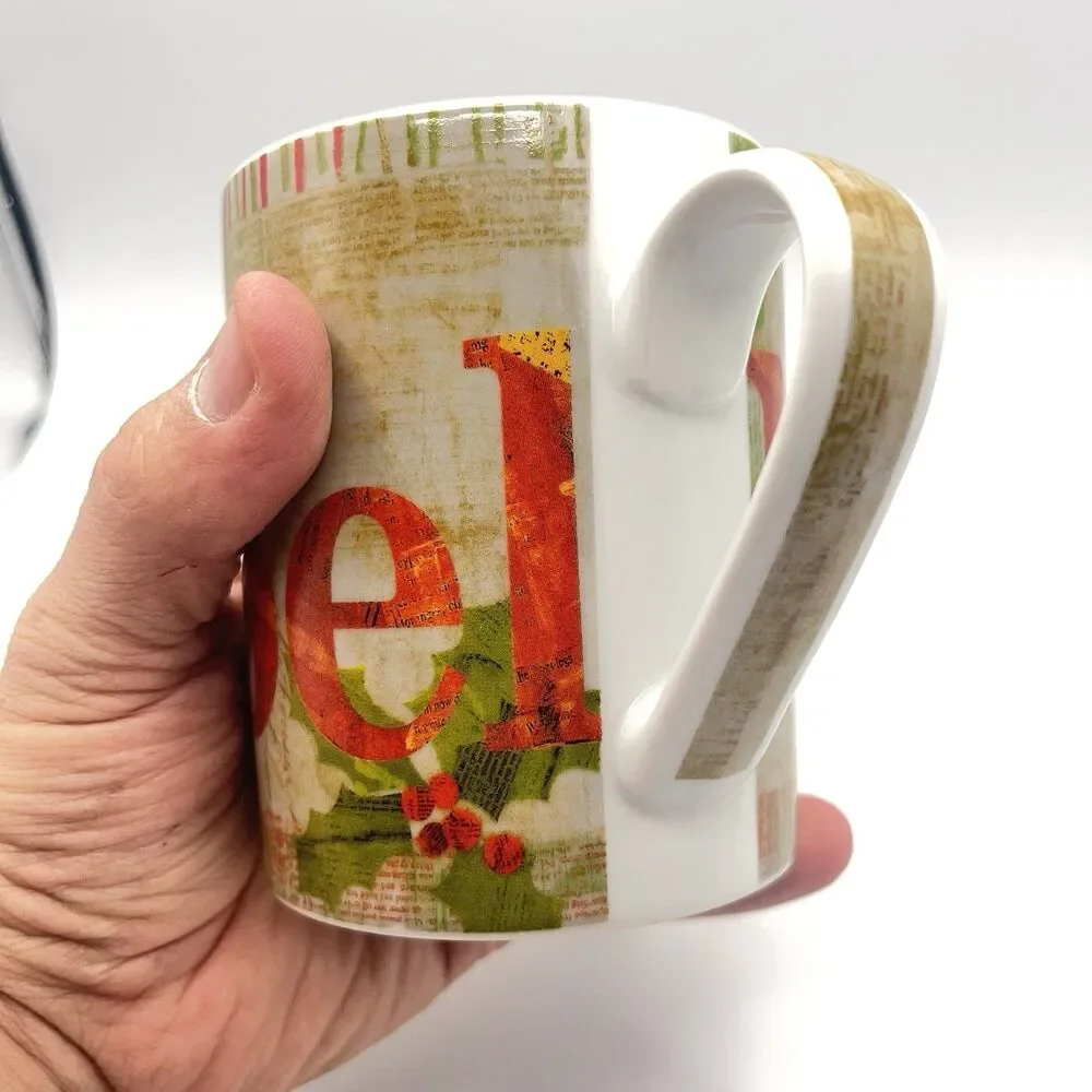 Pier 1 Mug Coffee Cup Christmas Noel